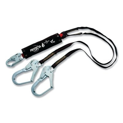 3M 70804555814 Protecta Shock Absorbing Lanyard, 6 ft, Hot Work Use, Rebar Hook