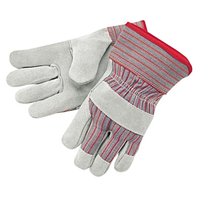 MCR Safety 1200XL Industrial Standard Shoulder Split Gloves X-Large Leather Red and Gray Fabric
