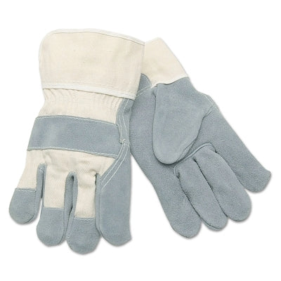 MCR Safety 1400XL Select Split Cow Gloves, X-Large, Gray/White