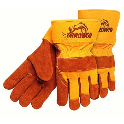 MCR Safety 1680 BRONCO SIDE LEATHER PALMGLOVES 2-1/2" SAFE