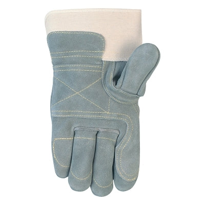 MCR Safety 1735XL 1735 Lumber Jake Double Palm Gloves, Leather, X-Large, Gray