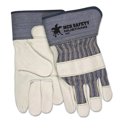 MCR Safety 1935S Premium Grain Leather Palm Glove, Small, Grain Cowhide