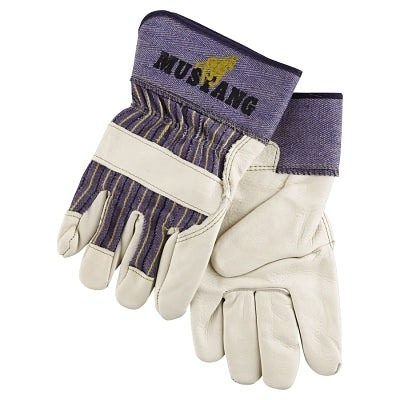 MCR Safety 1935XL MUSTANG GRAIN LEATHER PALM GLOVES W/2-