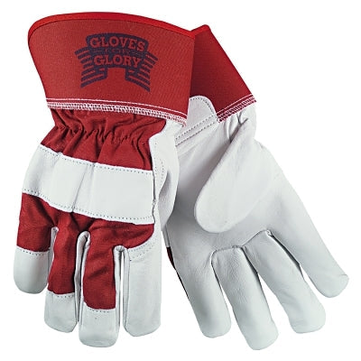 MCR Safety 1940L Grain Leather Palm Gloves, Large, Goatskin
