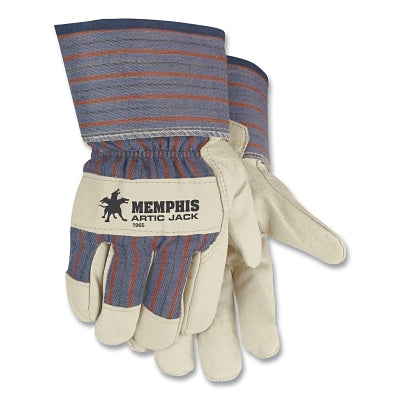 MCR Safety 1965XL Artic Jack Gloves, X-Large, Beige/Blue/Red/Black Fabric