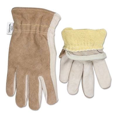 MCR Safety 3204KM Split Leather Back Gloves, Medium