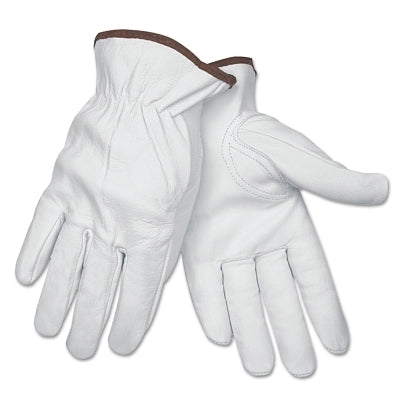 MCR Safety 3611M Premium Grain Leather Driving Gloves, Goatskin, Medium, Unlined, Keystone Thumb