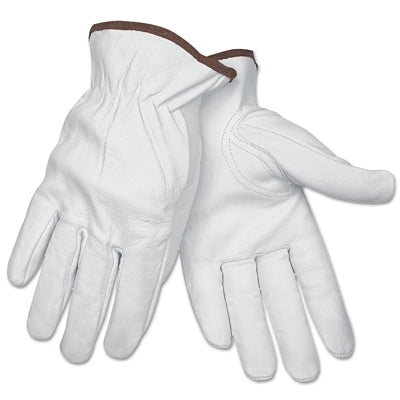 MCR Safety 3611S Premium Grain Leather Driving Gloves, Goatskin, Small, Unlined, Keystone Thumb