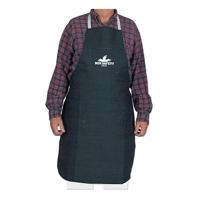MCR Safety 39836 Blue Denim Bib Apron 27 in W x 36 in L Blue