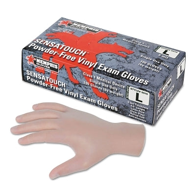 MCR Safety 5010M Disposable Vinyl Gloves Gauntlet Powder Free 5 mil Medium
