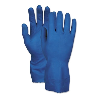MCR Safety 5199B Unsupported Latex Gloves 10 - 10 1/2 Latex Blue