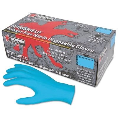 MCR Safety 6015M MED 4 MIL NITRISHIELD DISPOSABLE GLOVE PWDR FREE