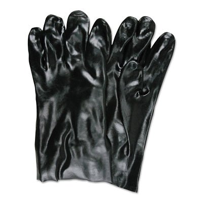 MCR Safety 6200 Economy Dipped PVC Gloves 10 in L Large Black