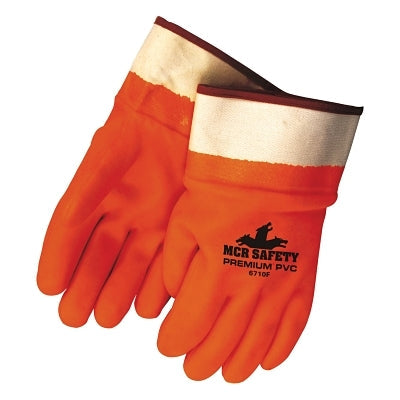 MCR Safety 6710F 6710F Foam Insulated Dipped Gloves, Large, Fluorescent Orange