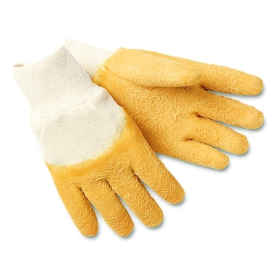 MCR Safety 6830 6830 Dipped Gloves, Large, Yellow