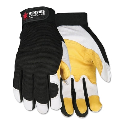MCR Safety 906XL Fasguard Multi-Task Gloves, Black/Beige/White, X-Large