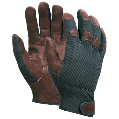 MCR Safety 920XL 920 Mechanics Economy Glove Spandex/Leather X-Large Black/Brown