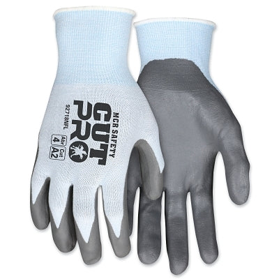 MCR Safety 92718NFXL CutPro 92718NF 18-ga HyperMax Nitrile-Foam Coated Gloves, X-Large, Light Blue/Gray