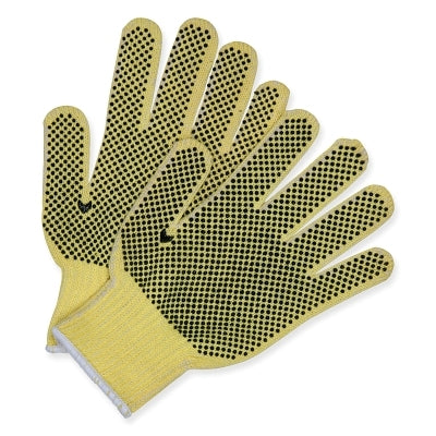 MCR Safety 9363L Gauge DuPont Kevlar Plait, Regular Weight Kevlar Gloves, Large, Brown/White