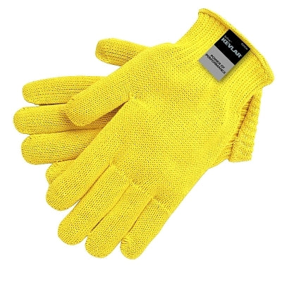 MCR Safety 9370L Kevlar Gloves, Large, Yellow, Seamless Knit