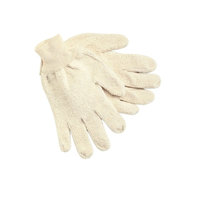 MCR Safety 9400KM Terrycloth Reversible Work Gloves Large Natural Knit-Wrist Cuff 18 oz Cotton/Polyester