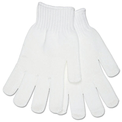 MCR Safety 9615MM Multipurpose String Knit Gloves Medium Knit Wrist Heavy Weight White