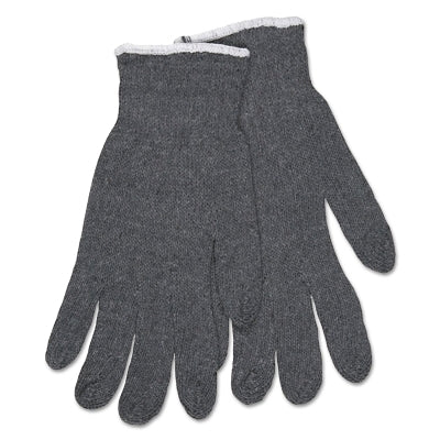 MCR Safety 9637LM Multipurpose String Knit Gloves Large Knit Wrist Regular Weight Gray
