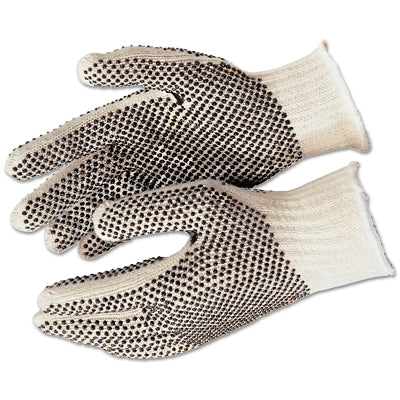 MCR Safety 9660XSM PVC Dot String Knit Gloves X-Small Natural 2-Sided Dots