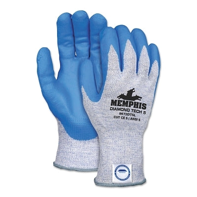 MCR Safety 9672DT5XL Diamond Tech 5 Gloves X-Large Blue/White