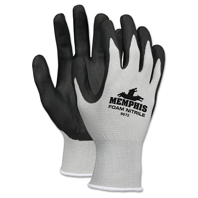 MCR Safety 9673M GRAY SHELL BLACK FOAM NITRILE 13 GAUGE