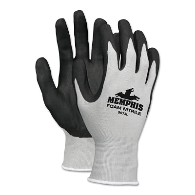 MCR Safety 9673XL GRAY SHELL BLACK FOAM NITRILE 13 GAUGE