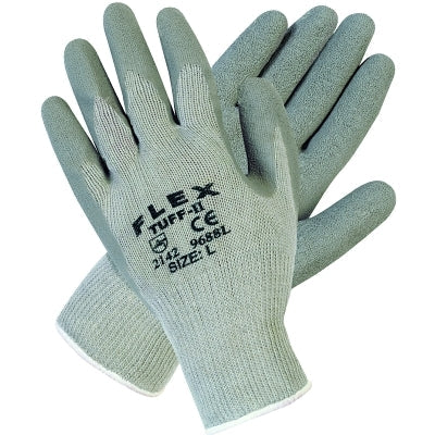 MCR Safety 9688L Flex Tuff-II Latex Coated Gloves Large Gray