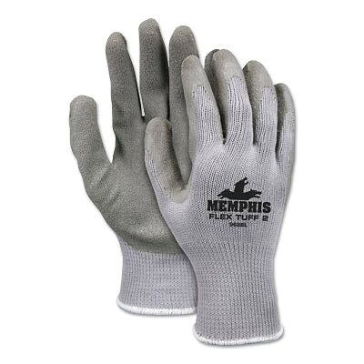 MCR Safety 9688S Flex Tuff-II Latex Coated Gloves Small Gray