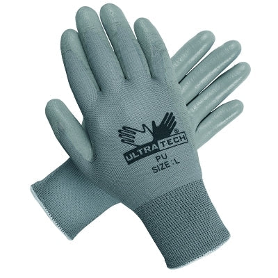 MCR Safety 9696L UltraTech PU Coated Gloves Large Gray