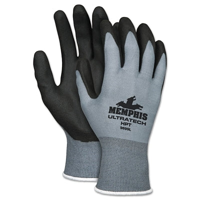 MCR Safety 9699L UltraTech HPT Coated Gloves Large Black/Gray/White