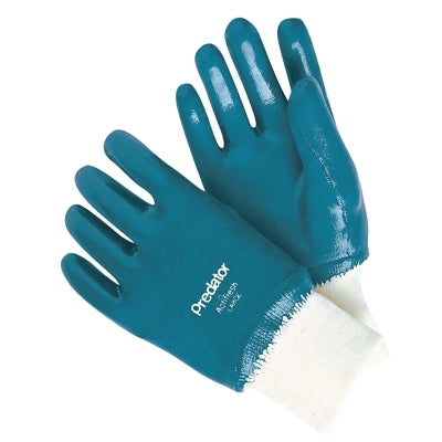 MCR Safety 9751 Nitrile Coated Gloves, Large, Blue
