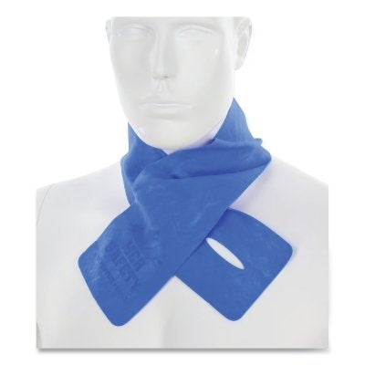 MCR Safety CGNW03 Cooling Neck Wrap 4 in W x 30 in L Blue PVA