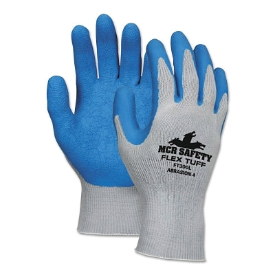 MCR Safety FT300XL Flex Tuff Latex Dipped Gloves X-Large Blue/Gray