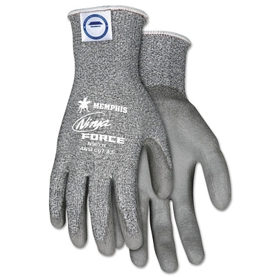 MCR Safety N9677XL Ninja Force Coated Gloves X-Large Gray/Salt and Pepper