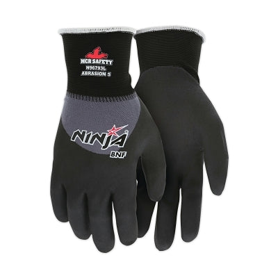 MCR Safety N96793XL Ninja BNF Gloves X-Large Black/Gray