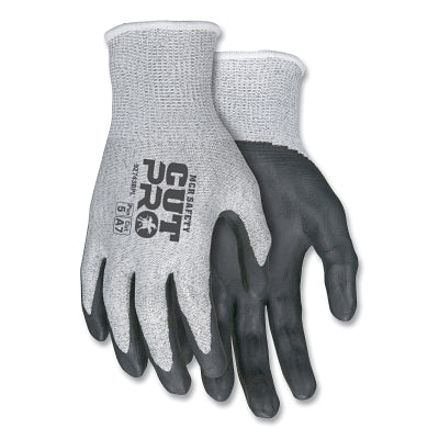 MCR Safety VP92743BPL CutPro 92743BP 13-ga HyperMax Bi-Polymer Coated Gloves, Large, Salt-and-Pepper/Black, Vend Pack