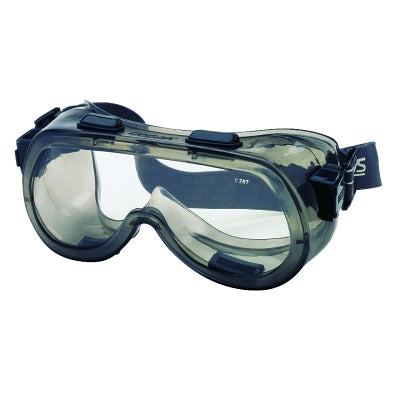 MCR Safety 2400 Verdict Goggles, Clear/Gray, Scratch Resistant, Elastic Strap