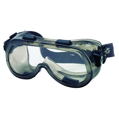 MCR Safety 2410 Verdict Goggles Clear/Smoke Antifog Scratch Resistant Elastic Strap