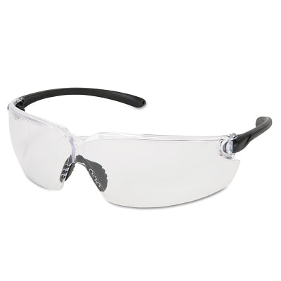 MCR Safety BL110 BlackKat Safety Glasses Clear Lens Duramass Scratch-Resistant