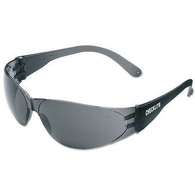 MCR Safety CL112AF Checklite CL1 Frameless Safety Glasses Polycarbonate Gray Lens UV-AF Smoke Polycarbonate Temples
