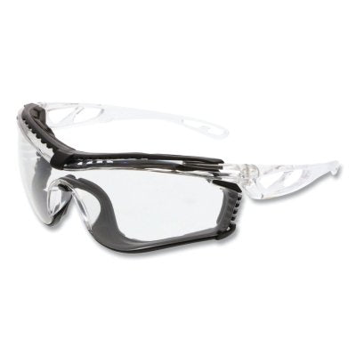 MCR Safety CL510AF Checklite CL5 Series Safety Glasses, Polycarbonate Clear Lens/Clear Frame, Clear Temple, UV-AF Anti-Fog