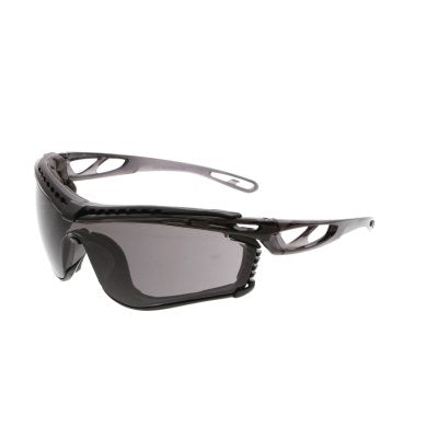 MCR Safety CL512AF Checklite CL5 Series Safety Glasses, Polycarbonate Gray Lens/Smoke Frame, Smoke Temple, UV-AF Anti-Fog