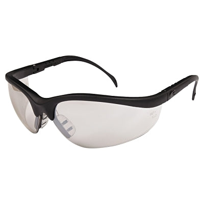 MCR Safety KD119 KlondikeKD1 Series Protective Eyewear I/O Clear Mirror Polycarbonate Lens Duramass Hard Coat Black Nylon Frame