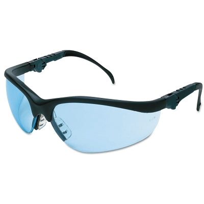 MCR Safety KD313 Klondike KD3 Safety Glasses Light Blue Lens Duramass Hard Coat Polycarbonate Black