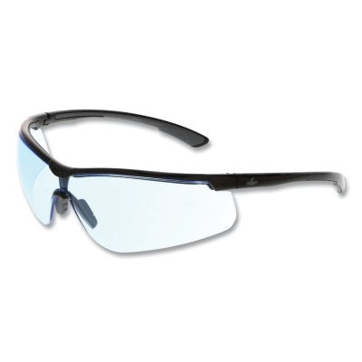 MCR Safety KD713AF Klondike KD7 Series Safety Glasses, Polycarbonate Light Blue Lens/Black Frame, Black/Gray Temple, UV-AF Anti-Fog
